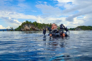 Retour à la surface... Photo prise par ma binômette. (Raja Ampat, Indonésie, novembre 2023)